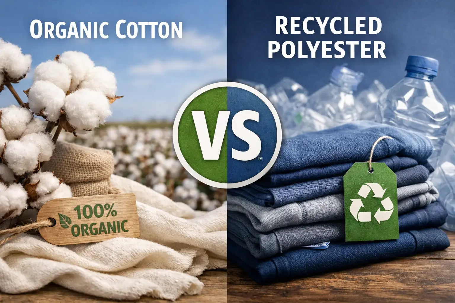 organic cotton vs recycled polyester