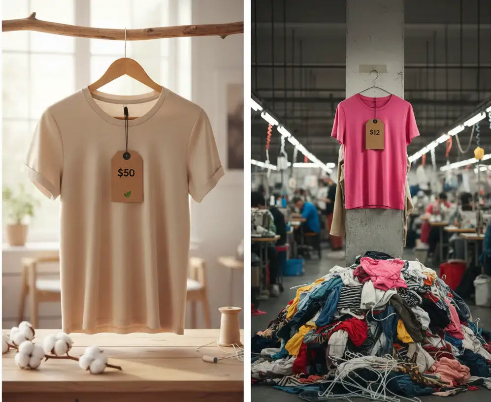 50 vs 12 dollar t-shirt