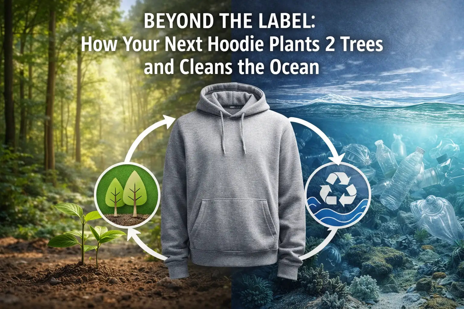 plant 2 trees and cleans the ocean