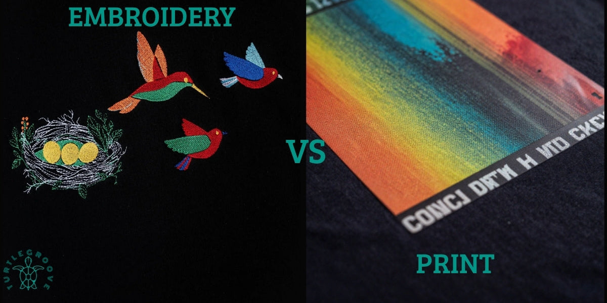 Embroidery vs Print