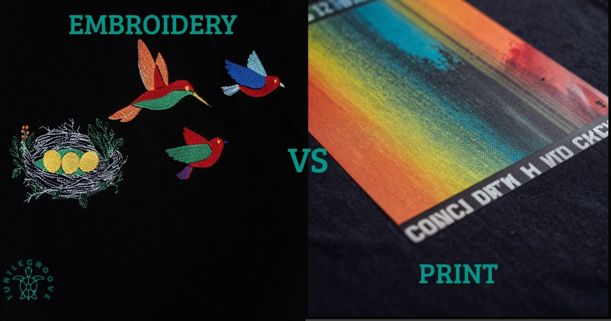 Embroidery vs Print