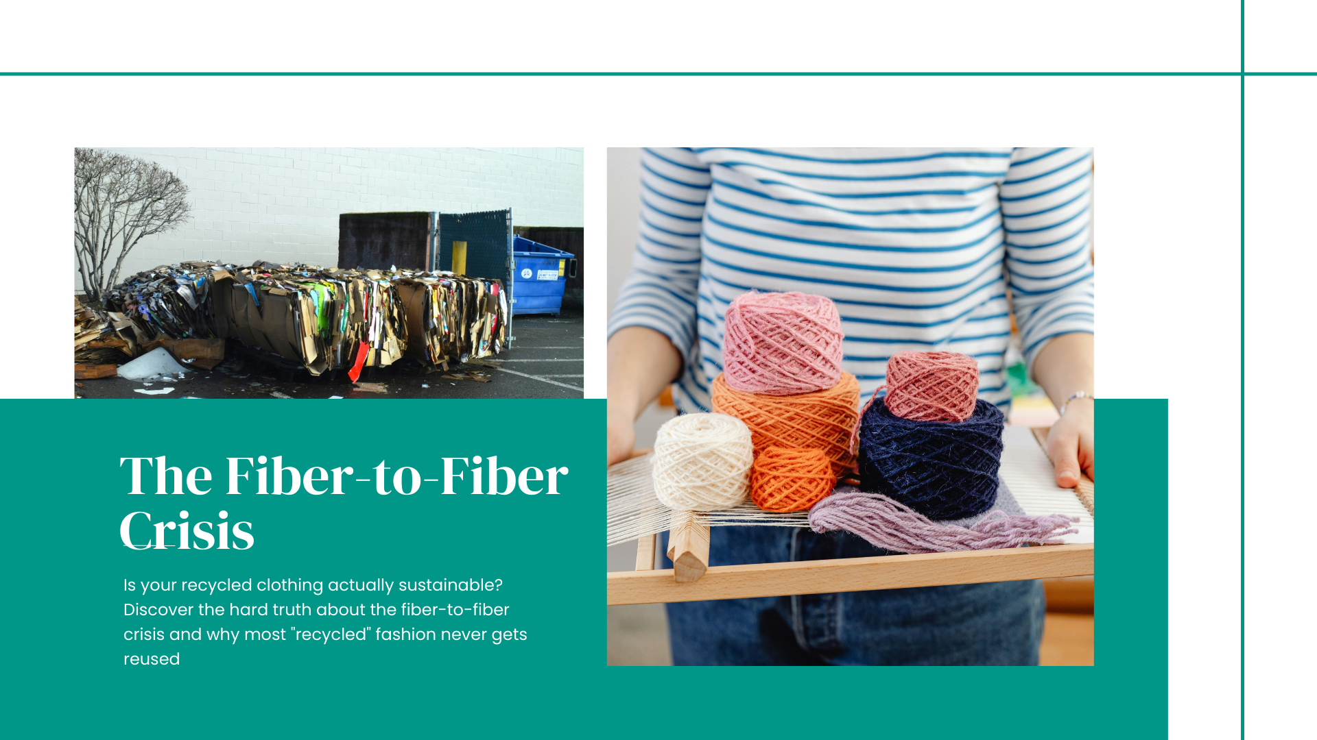 The Hard Truth About "Recycled" (The Fiber-to-Fiber Crisis)