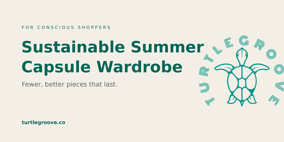 Sustainable summer capsule wardrobe — organic cotton basics