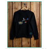 Bird’s Nest embroidered sweatshirt by TURTLEGROOVE – feature highlights, organic cotton, Made in Canada