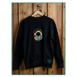 Inner Self embroidered sweatshirt by TURTLEGROOVE – feature highlights, organic cotton, Made in Canada