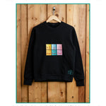 I Am Beautiful embroidered sweatshirt by TURTLEGROOVE – feature highlights, organic cotton, Made in Canada