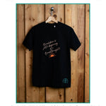 Breakdown Is Just A Beginning embroidered t-shirt by TURTLEGROOVE – feature highlights, organic cotton, Made in Canada
