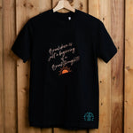 BreakdownIs embroidered t-shirt by TURTLEGROOVE – front view, black