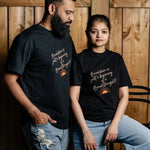 BreakdownIs embroidered t-shirt by TURTLEGROOVE – model wearing, black