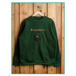 Beardo embroidered sweatshirt by TURTLEGROOVE – feature highlights, organic cotton, Made in Canada