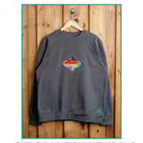 Your Purpose Is Bigger embroidered sweatshirt by TURTLEGROOVE – feature highlights, organic cotton, Made in Canada