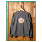 Brewing Fresh Thoughts embroidered sweatshirt by TURTLEGROOVE – organic cotton, Made in Canada