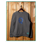 Q embroidered sweatshirt by TURTLEGROOVE – feature highlights, organic cotton, Made in Canada