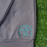TURTLEGROOVE Made in Canada logo – oil grey embroidered sweatshirt