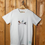 I Will Can Wish embroidered t-shirt by TURTLEGROOVE – front view, white
