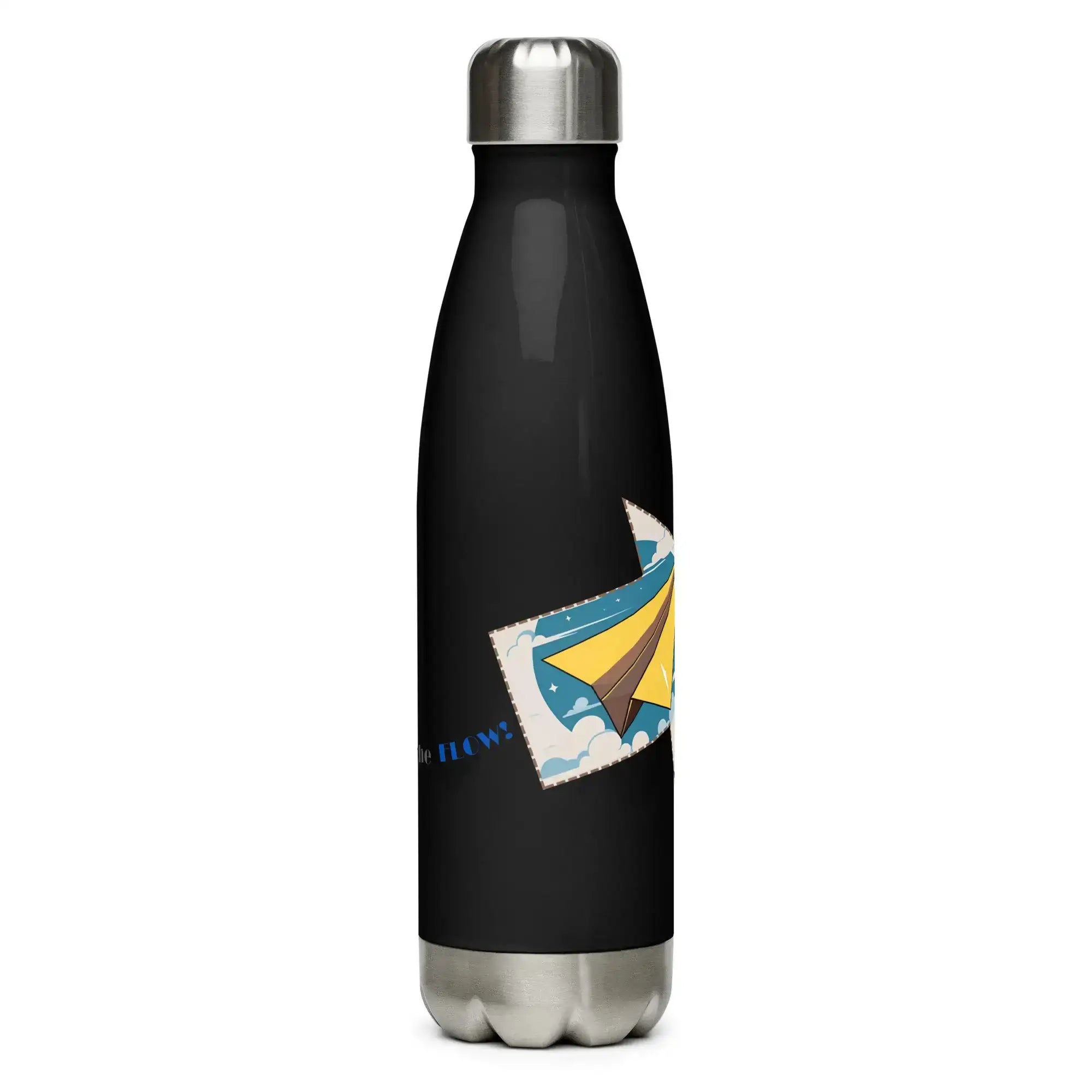 Go With Th Flow | Stainless Steel | Bottle | TeeandTurtle | Sustainable