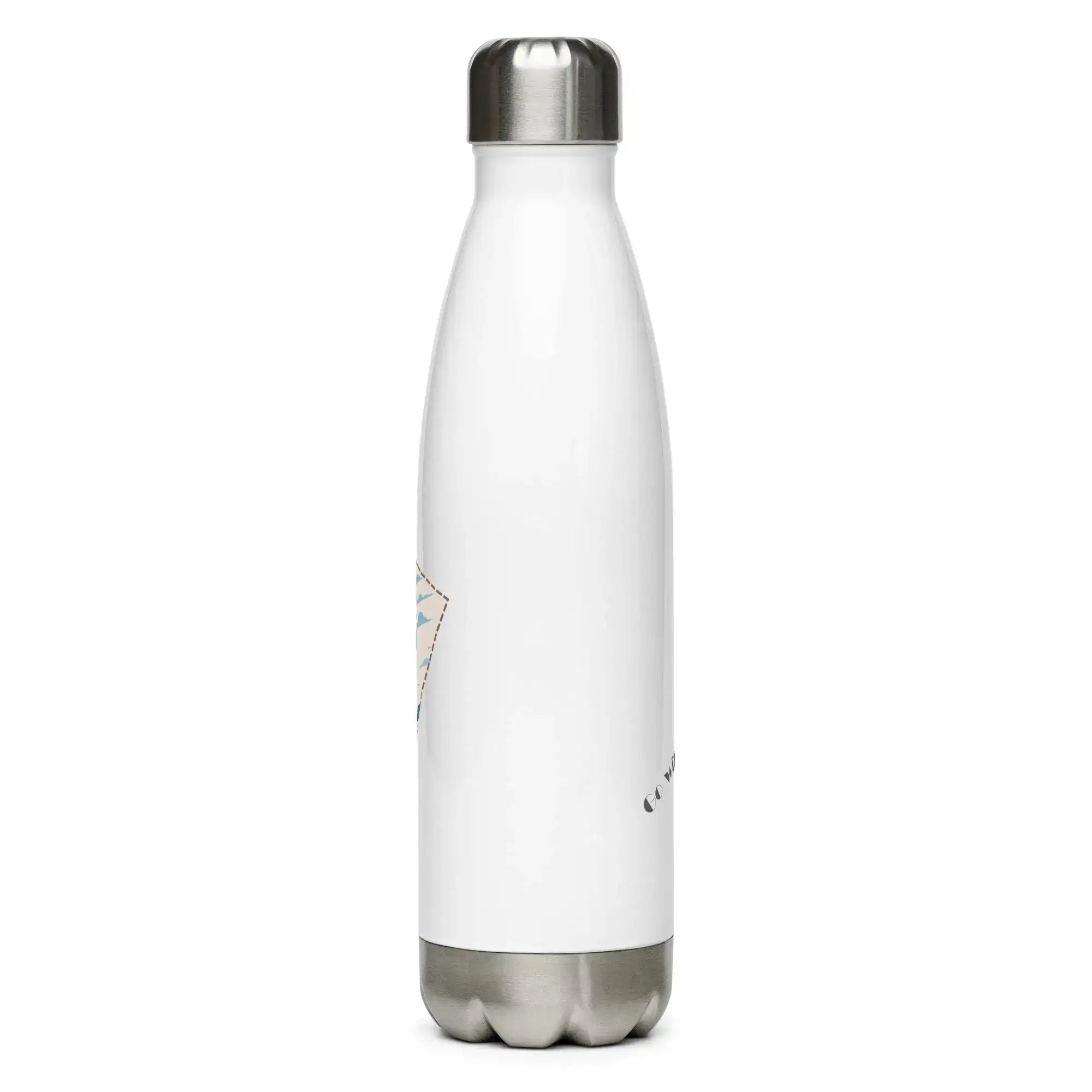 Go With Th Flow | Stainless Steel | Bottle | TeeandTurtle | Sustainable