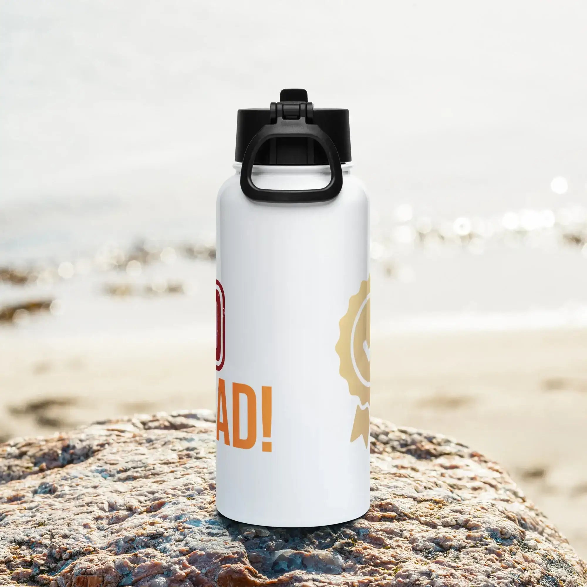 Certified Superdad | Stainless Steel | Bottle with Straw | TeeandTurtle | Sustainable