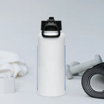 Overall A Hero | Stainless Steel | Bottle with Straw | TeeandTurtle | Sustainable