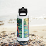 Flamingo Frame | Stainless Steel | Bottle with Straw | TeeandTurtle | Sustainable