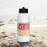 Certified Superdad | Stainless Steel | Bottle with Straw | TeeandTurtle | Sustainable