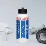 Overall A Hero | Stainless Steel | Bottle with Straw | TeeandTurtle | Sustainable