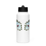 Tiger Planet Eye | Stainless Steel |Bottle with Straw | TeeandTurtle | Sustainable