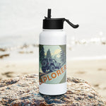 Explorer | Stainless Steel | Bottle with Straw | TeeandTurtle | Sustainable