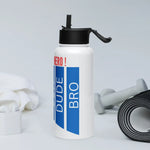 Overall A Hero | Stainless Steel | Bottle with Straw | TeeandTurtle | Sustainable