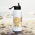 Certified Superdad | Stainless Steel | Bottle with Straw | TeeandTurtle | Sustainable