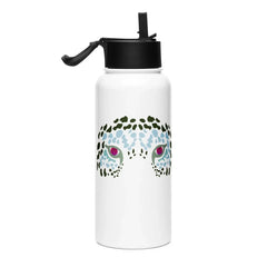 Tiger Planet Eye | Stainless Steel |Bottle with Straw | TeeandTurtle | Sustainable
