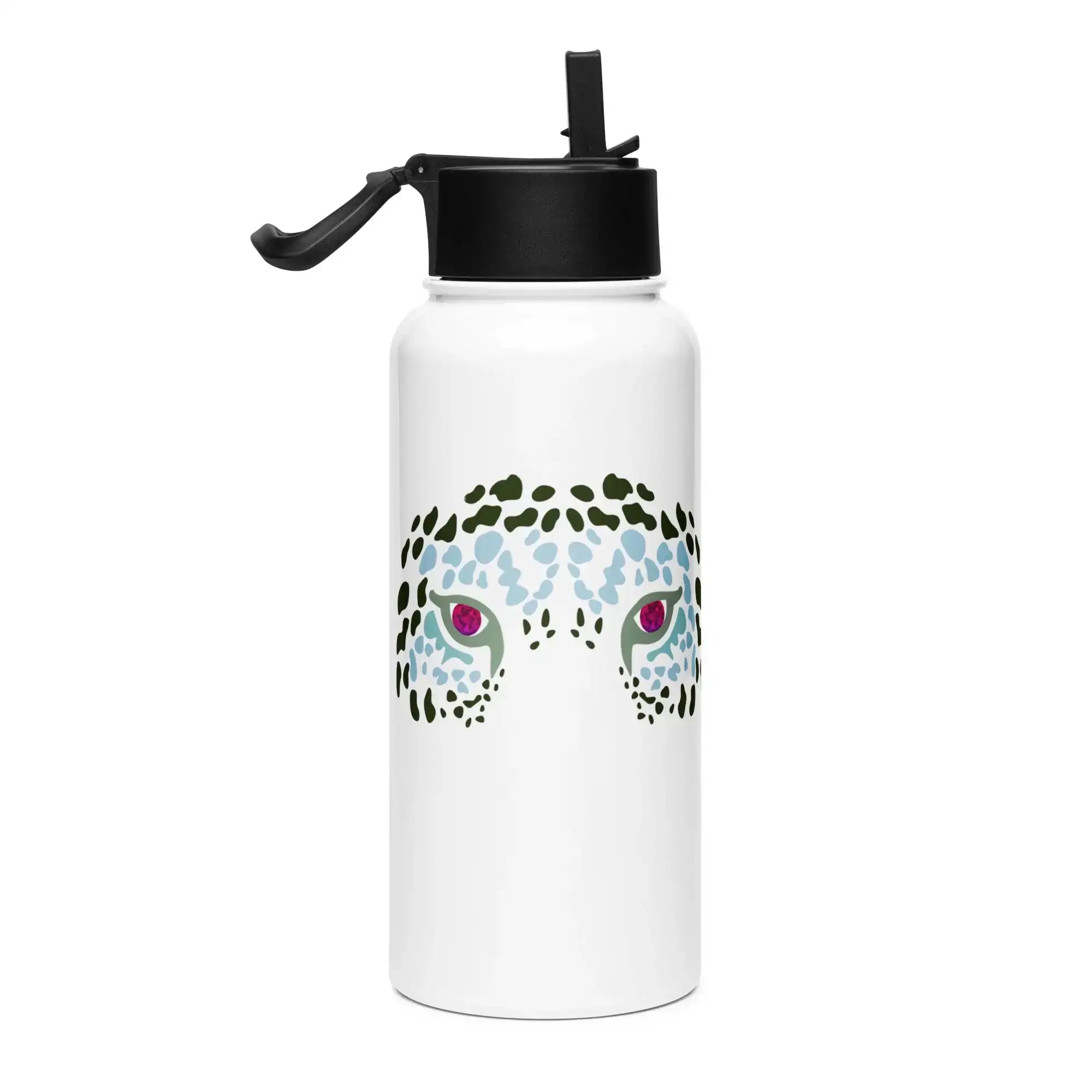 Tiger Planet Eye | Stainless Steel |Bottle with Straw | TeeandTurtle | Sustainable